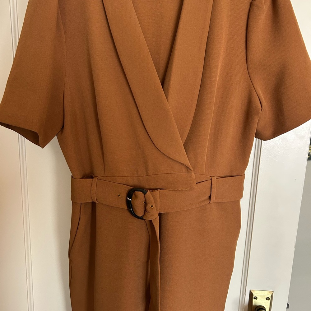 Simons Cinnamon Brown 70s style Jumpsuit